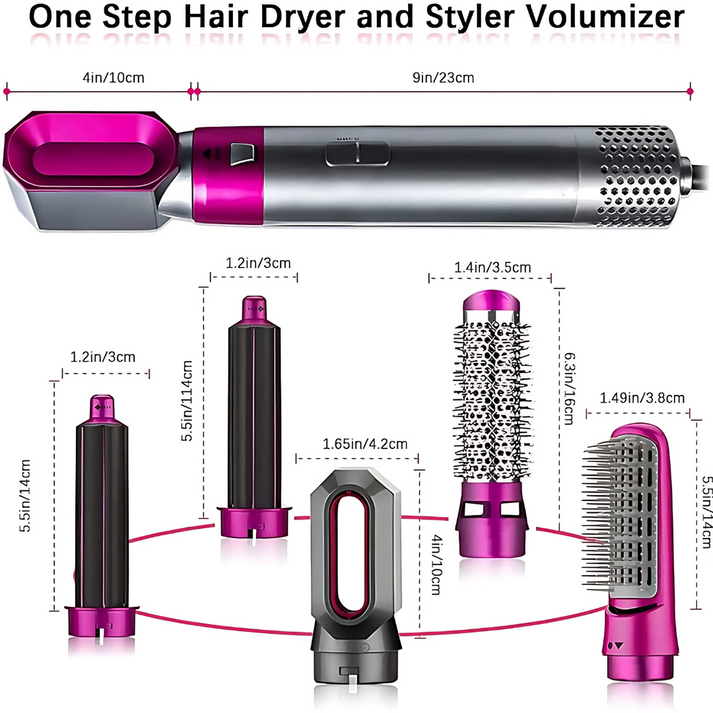 5 in 1 Hair Styler, Hot Air Brush, Airwrap Styler Electric Hair Styler